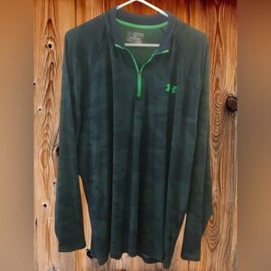 Under Armour Dark Green Camouflage Quarter-Zip